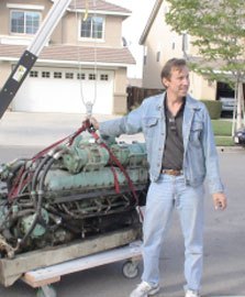 Early arrival of the large V12 engine for the project