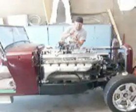 Richie tuning the carburetors